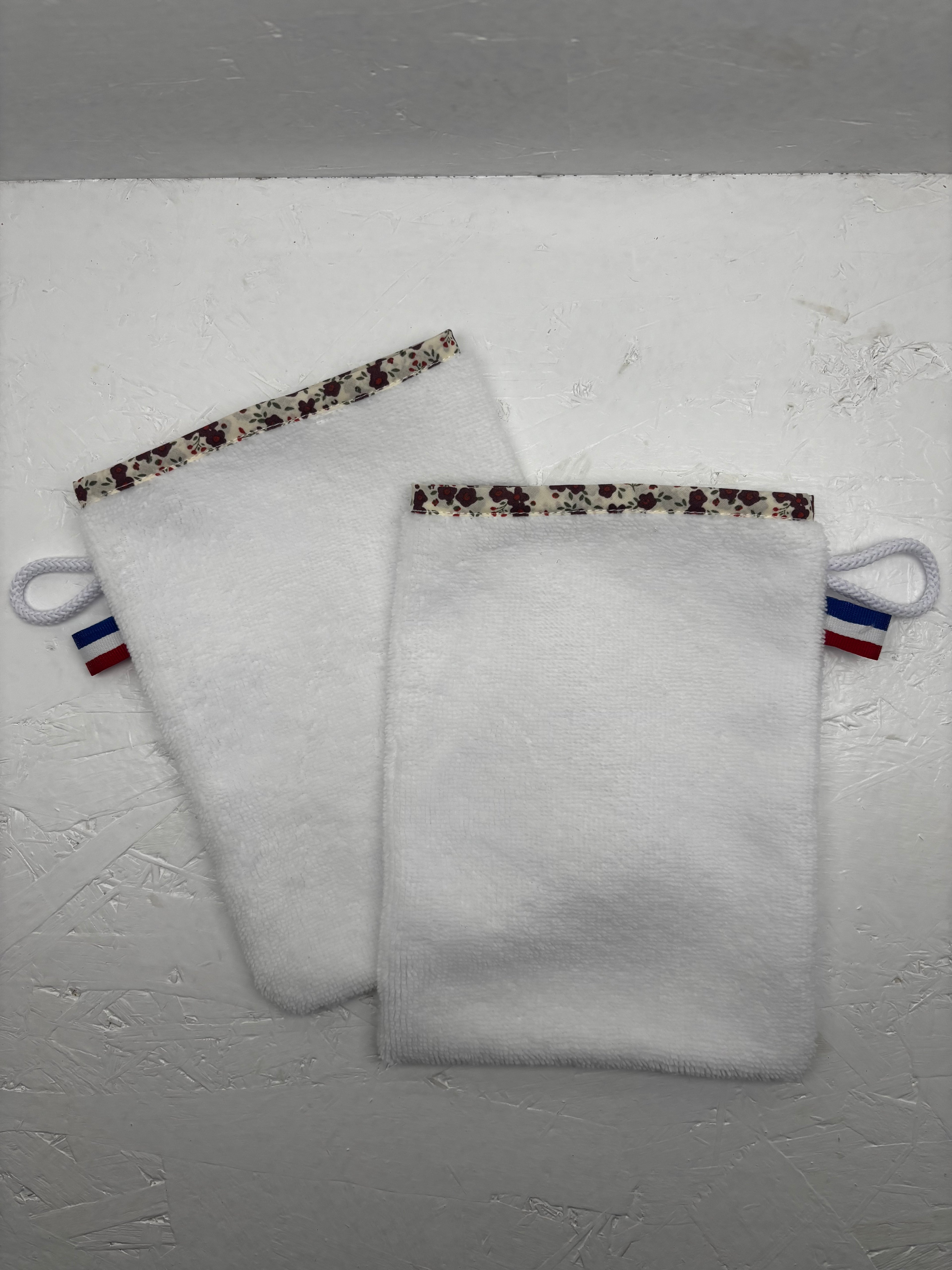 Duo de gants de toilette ultra doux et réutilisables