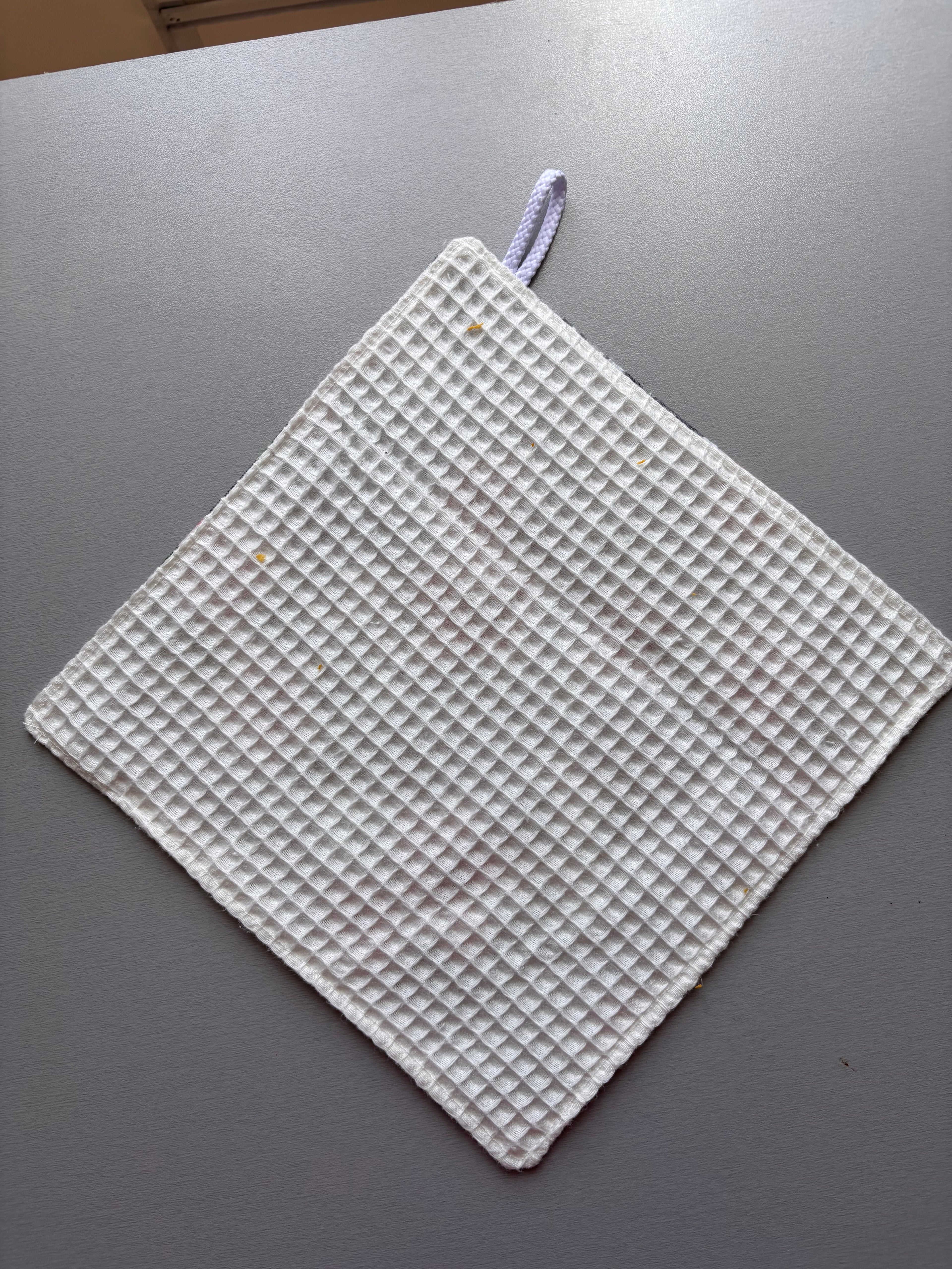 Essuie-mains coton nid d'abeille 25x25 cm — Absorbant et Doux