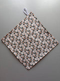 Lot de 2 essuie-mains coton nid d'abeille